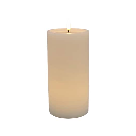 4" x 8" LED Wax Pillar Flickering Candle by Ashland®